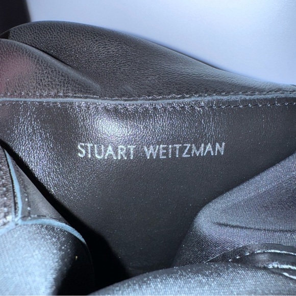 Stuart Weitzman Portia Pearl 50/50 Black OTK Boots 9 - Picture 9 of 9